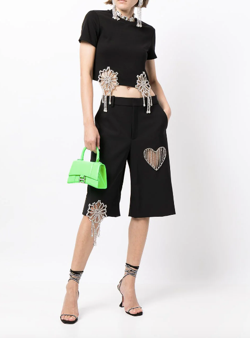 AREA Five Pocket Heart Shorts