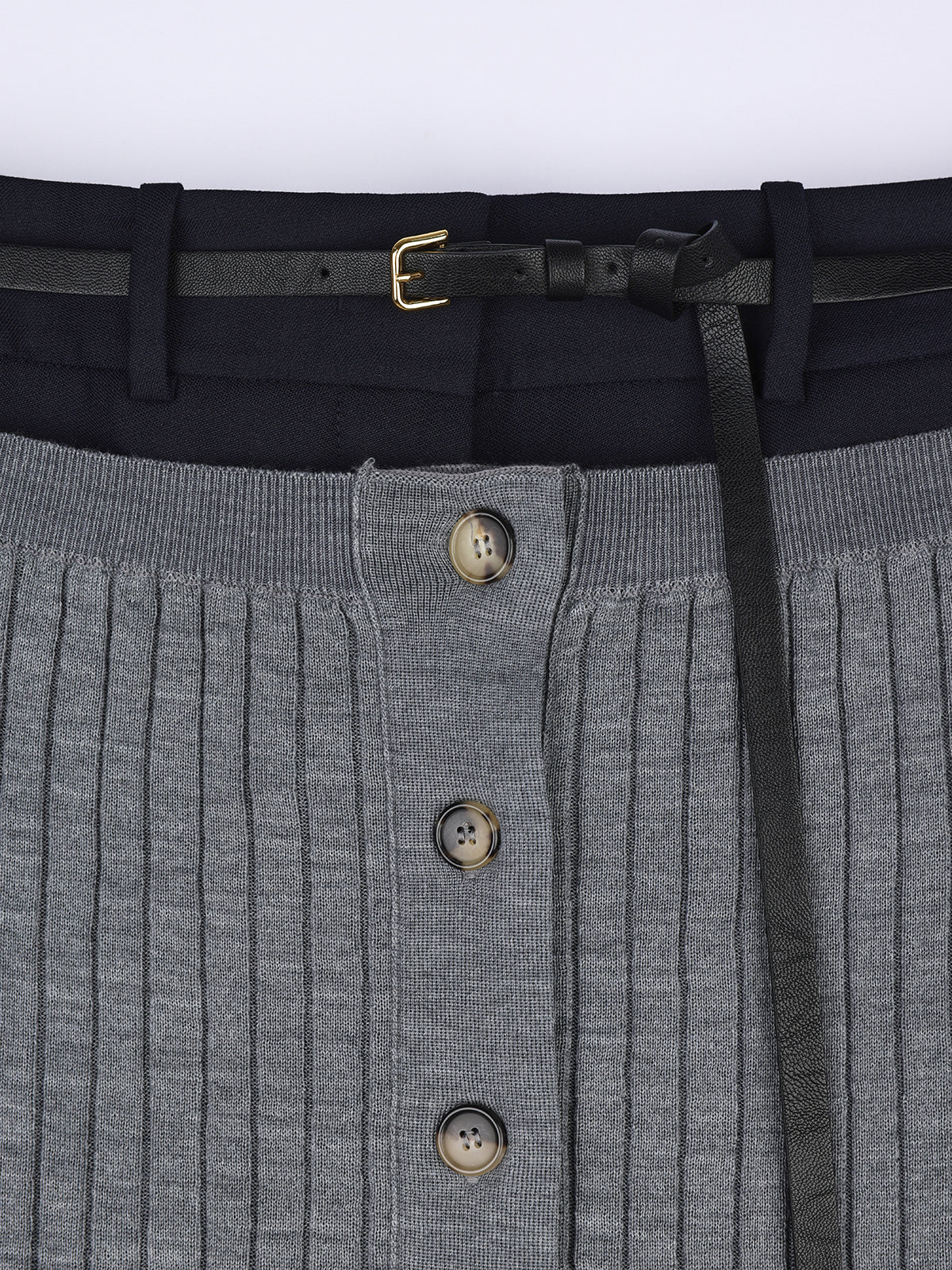 Boyfriend Low-rise Long Strap Wide Pants