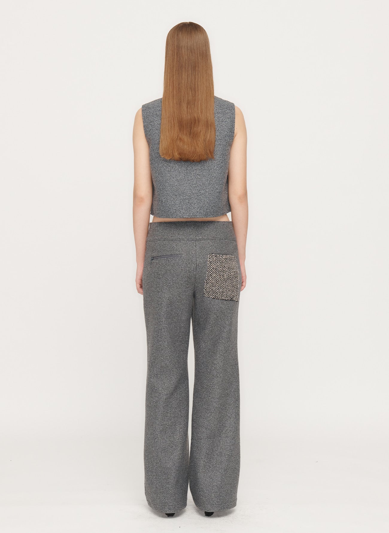 Raw-cut Patchwork Pants