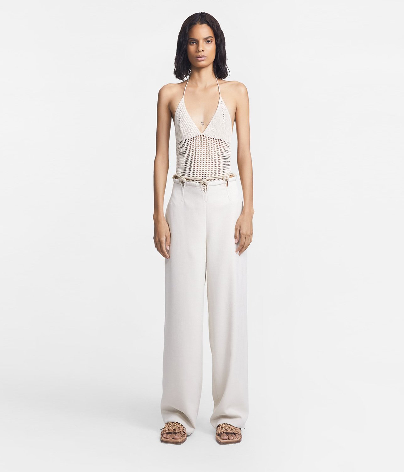 Crochet Tie Bodysuit