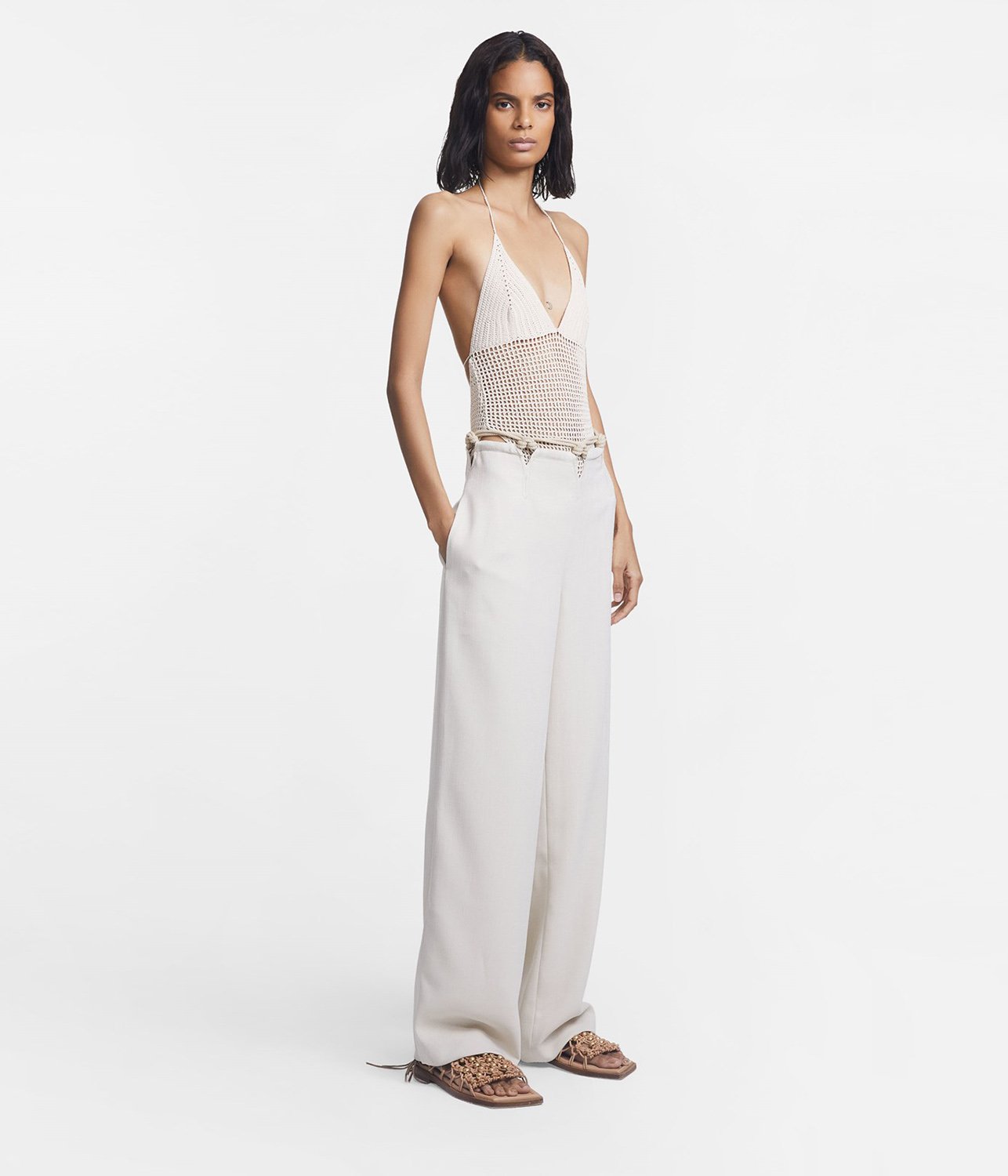 Crochet Tie Bodysuit