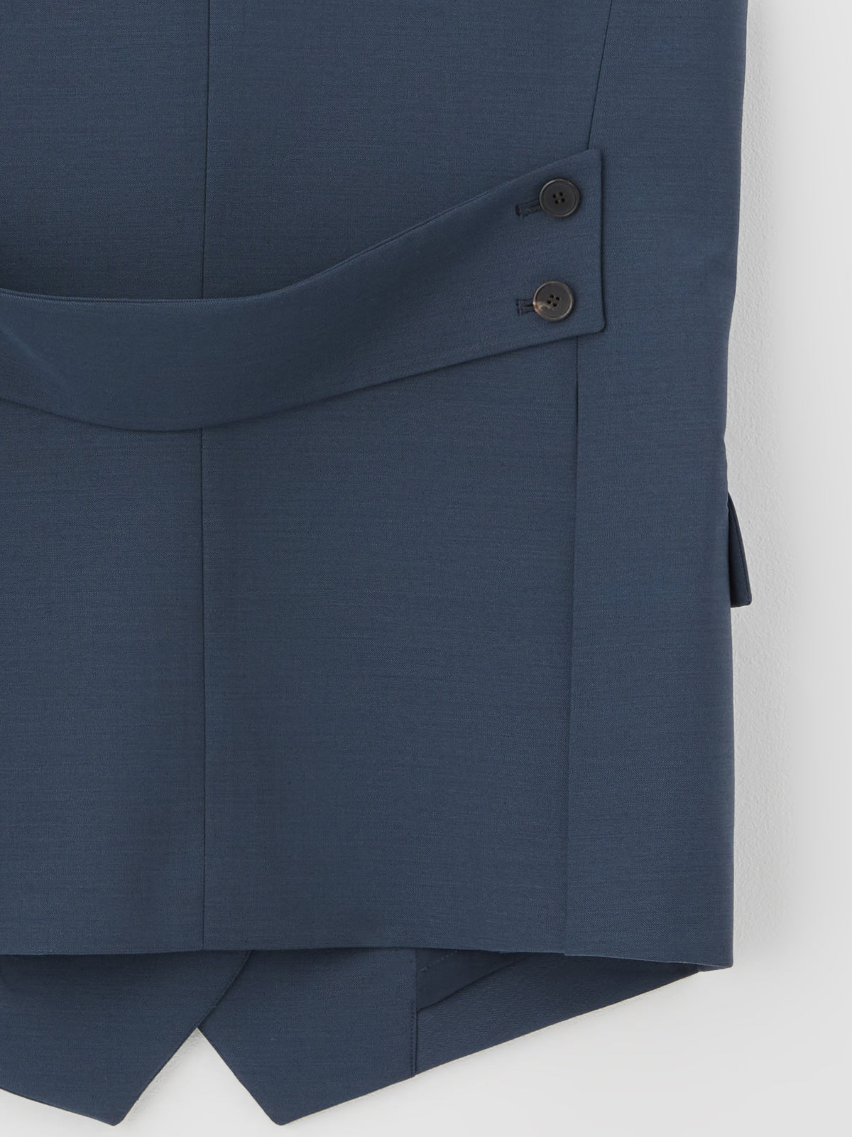Buttoned Slate Blue Vest