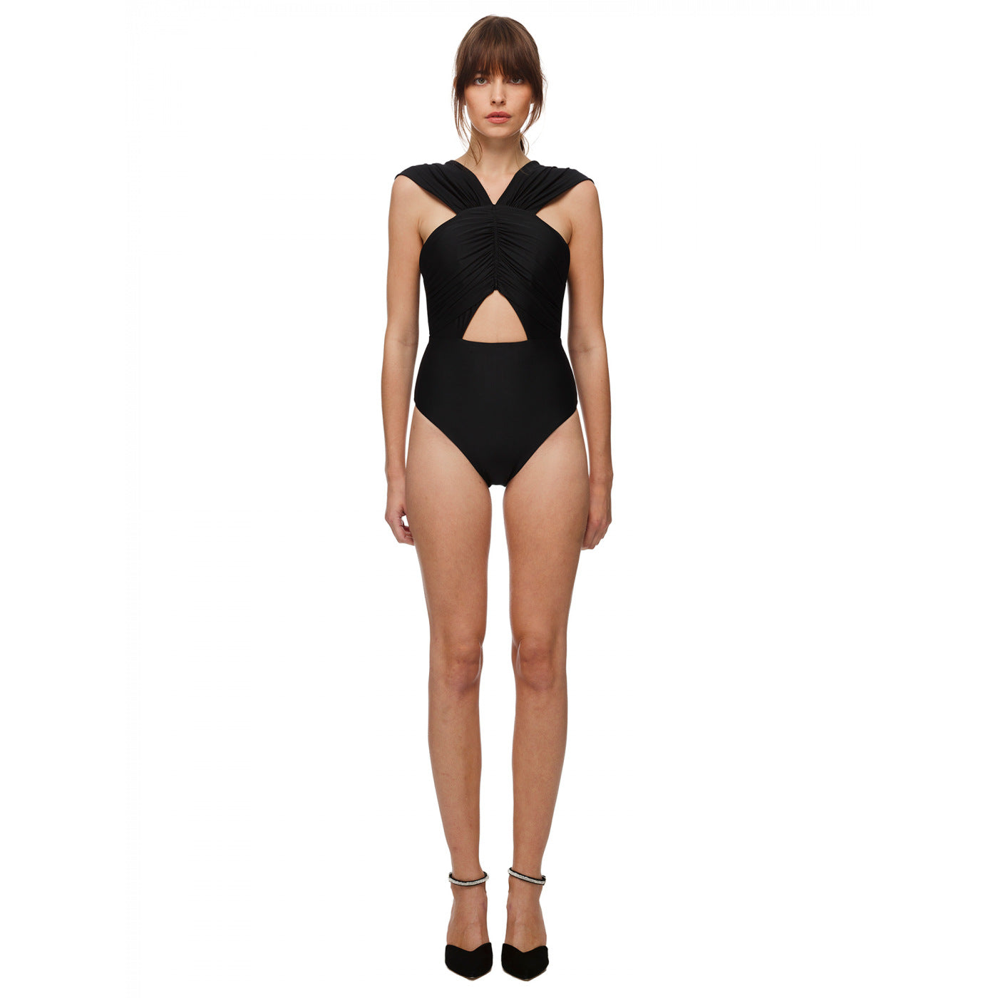 Ruched Strapped Swimsuit