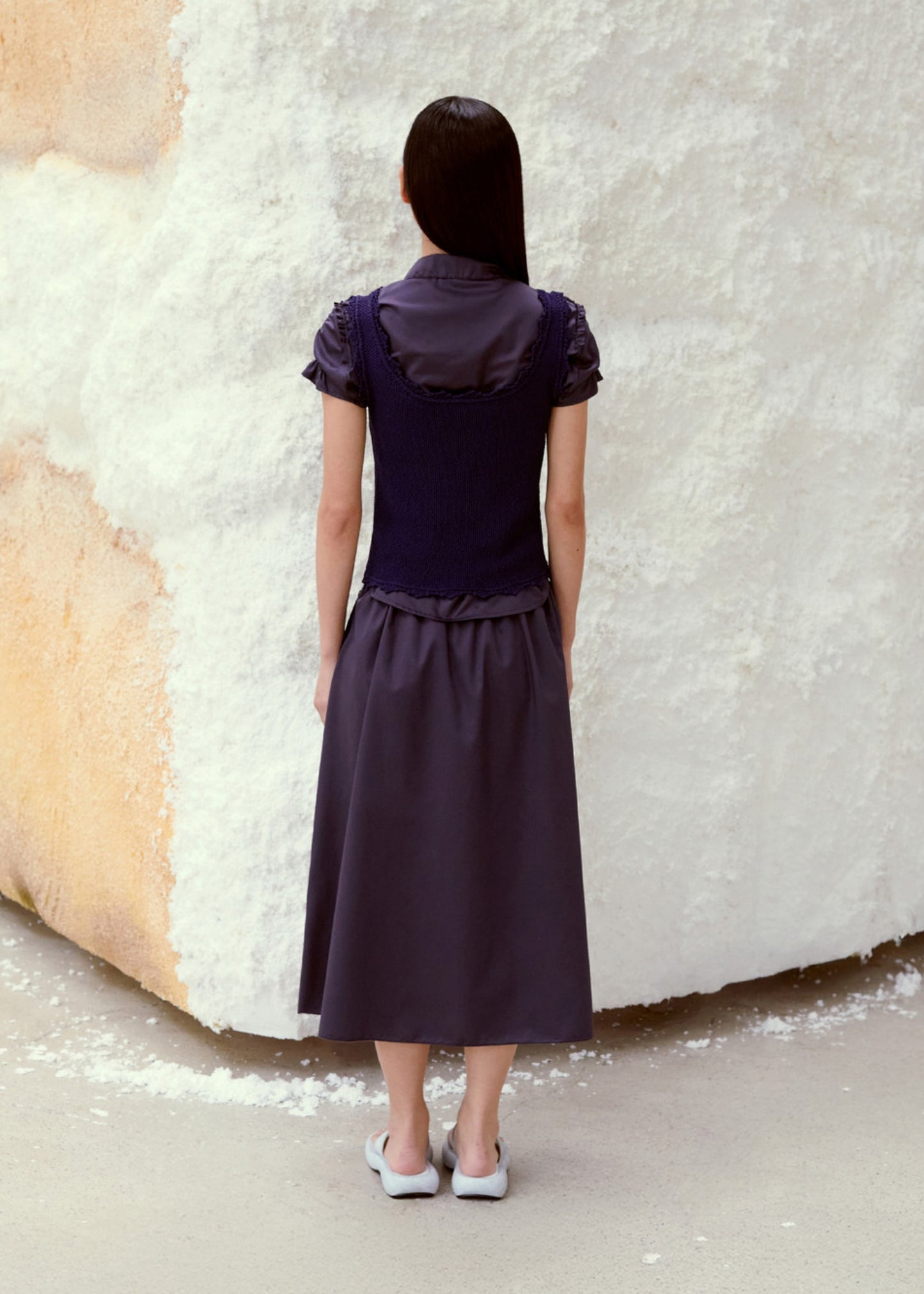 Drawstring Midi Skirt