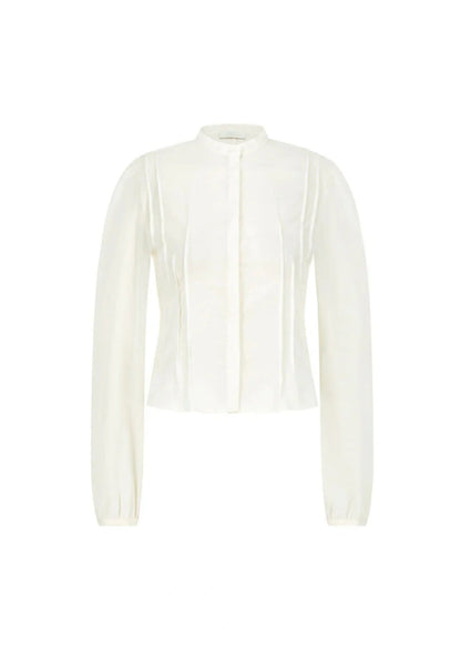Pintuck Slim Shirt