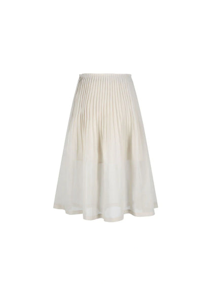 Pleated Midi Skirt