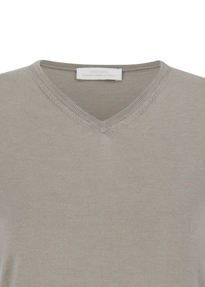 Wool V-neck Knit