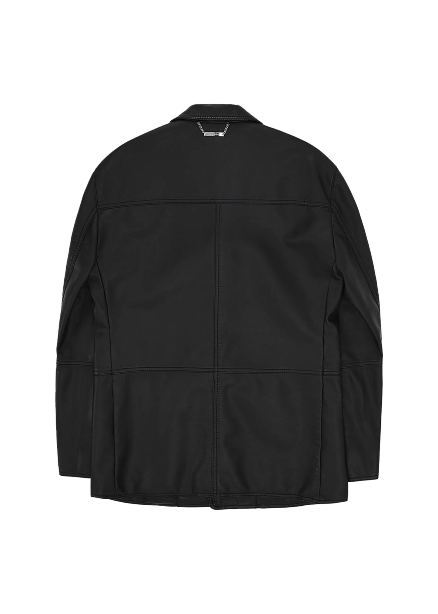 Washed Faux-Leather Jacket