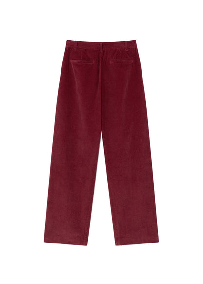Curved Seam Corduroy Pants