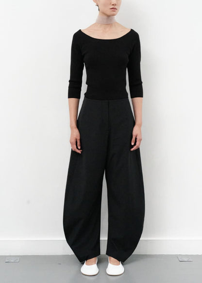 Curved Silhouette Pants