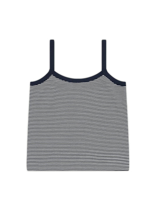 Button Point Sleeveless Knit Top
