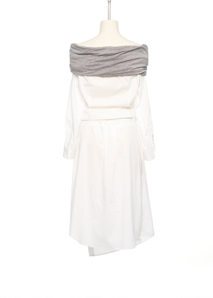 Jersey Shoulder Wrap Dress