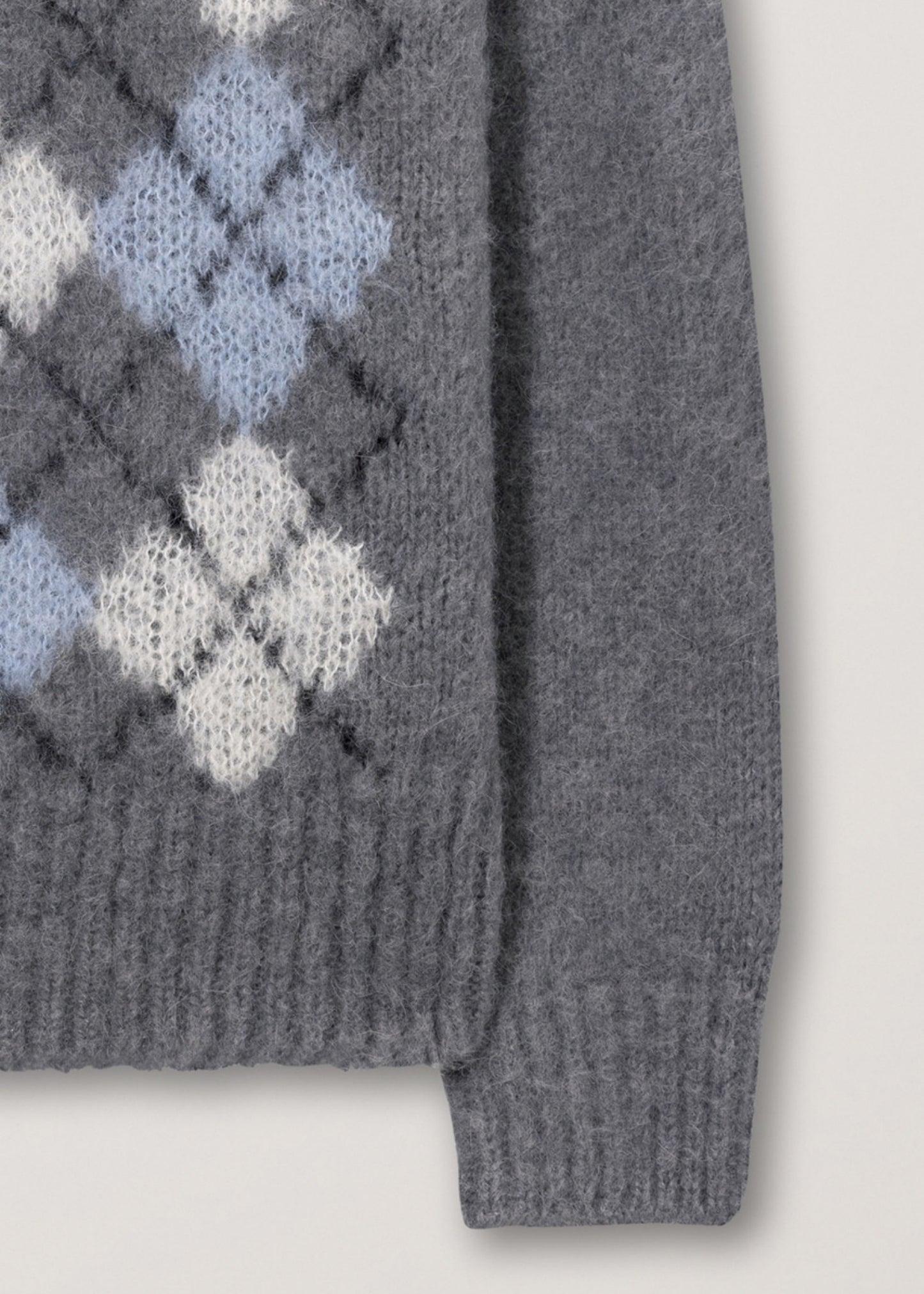 Baby Alpaca Argyle Sweater