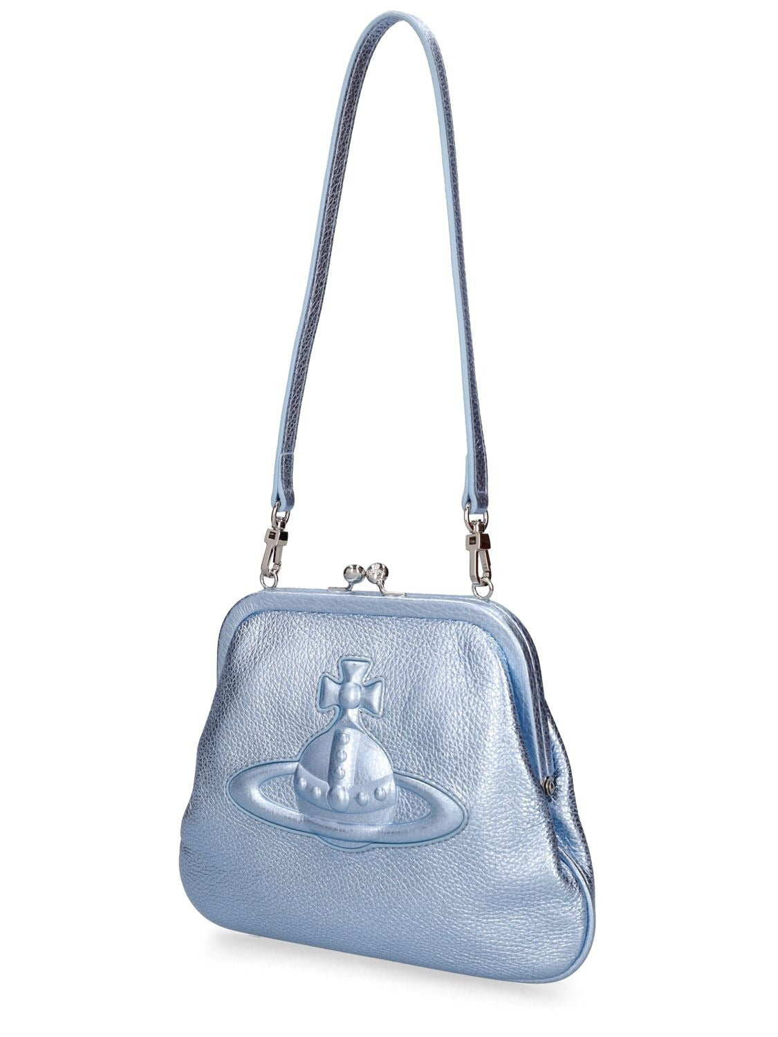 Vivienne Injected Orb leather clutch