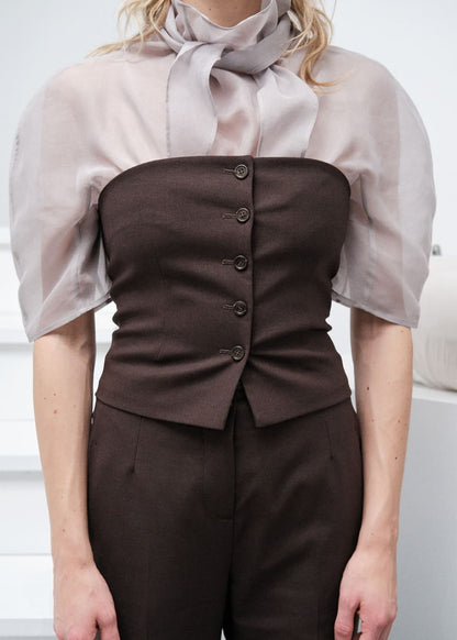 Button Up Bustier