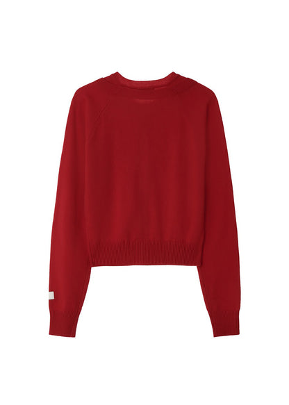 Double Neck Knit Cardigan