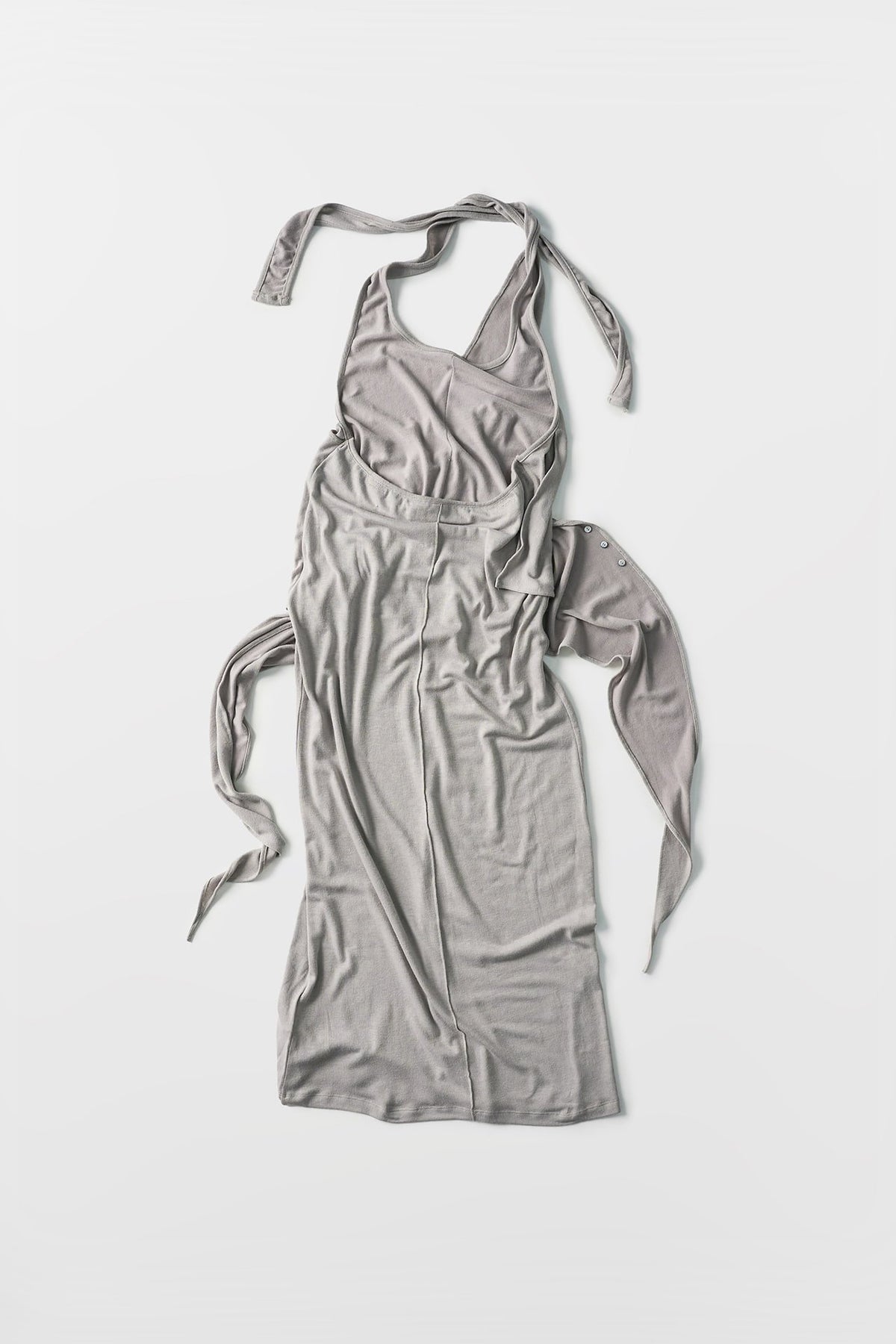 Halter Draped Wrap Dress