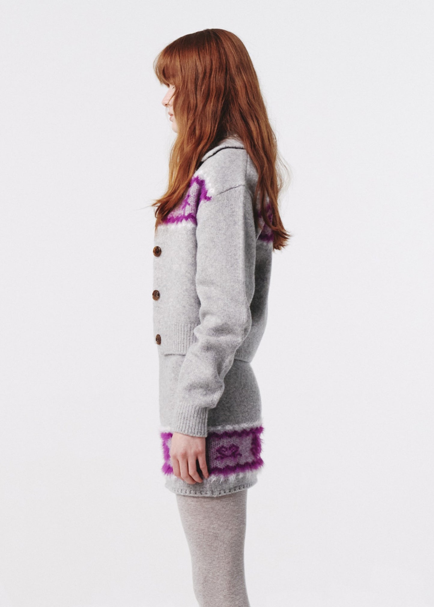 Nordic Knit Mini Skirt