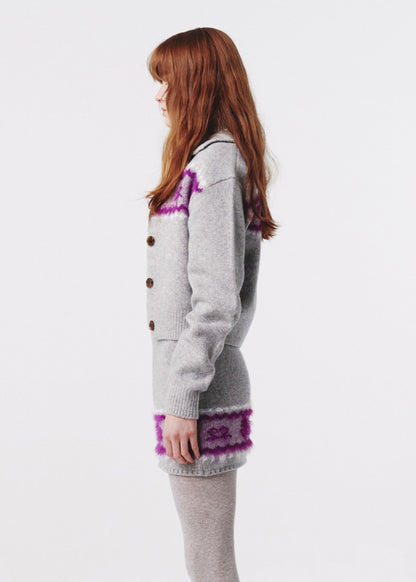 Nordic Knit Mini Skirt