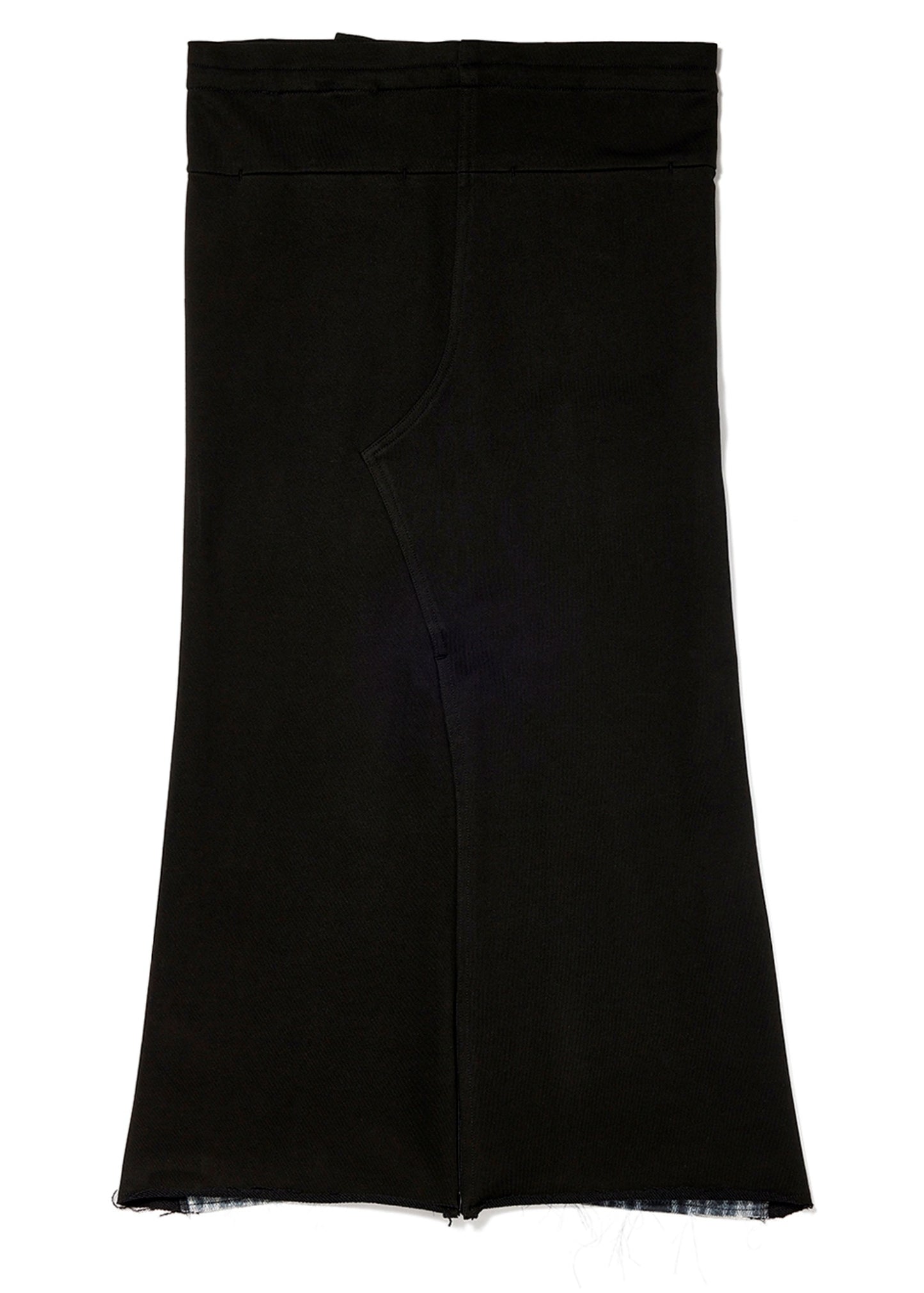 Front Jean Effect Jersey Skirt