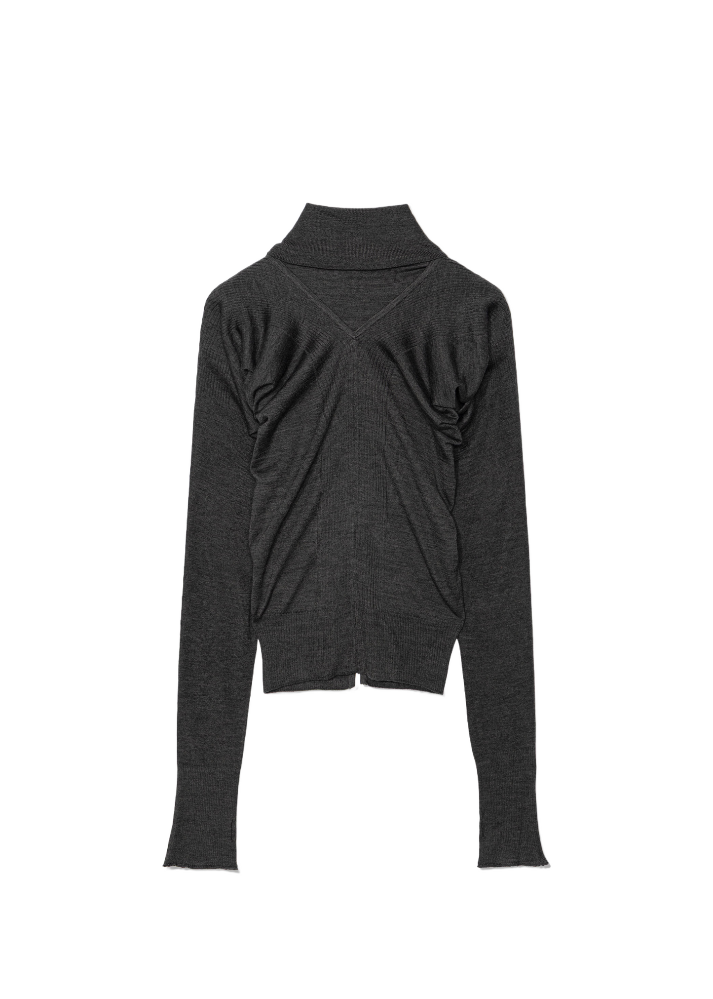 Layered Fitted Knit Cardigan