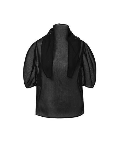 Knotted Collar Top