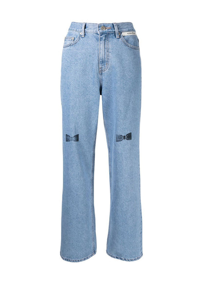 Bow Stamped Jeans