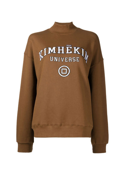 Universe Logo-embroidered Mock-neck Sweatshirt