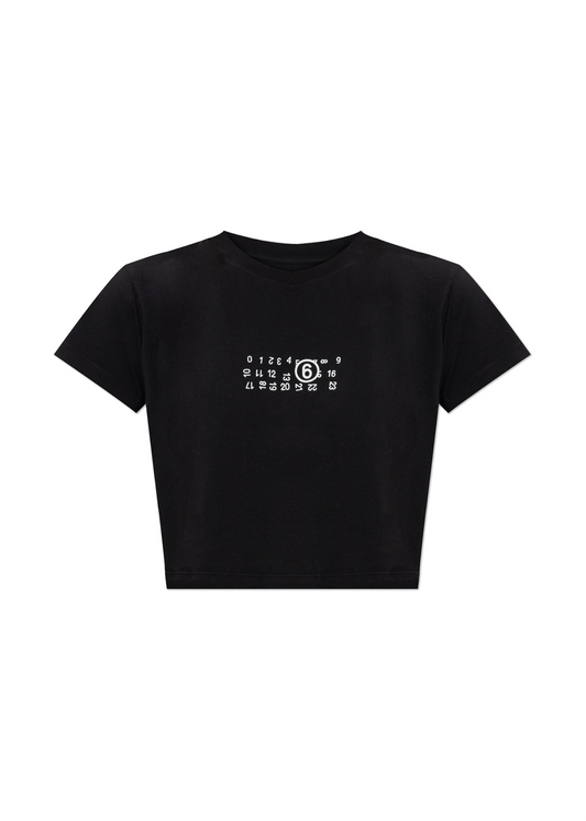 Flipped-print Overdyed T-shirt