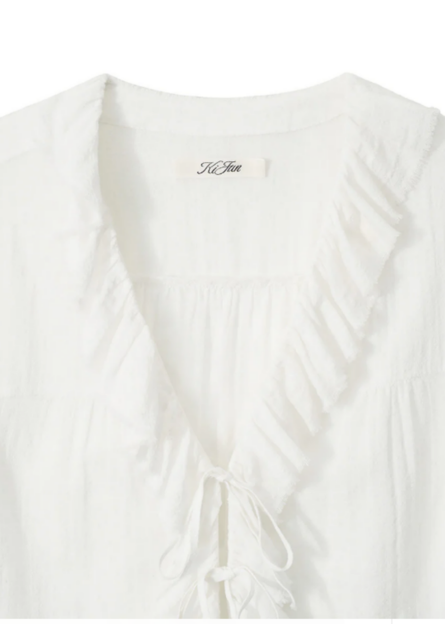 Cotton Ruffle Blouse