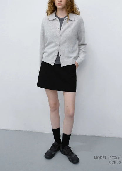 Collared Knit Cardigan