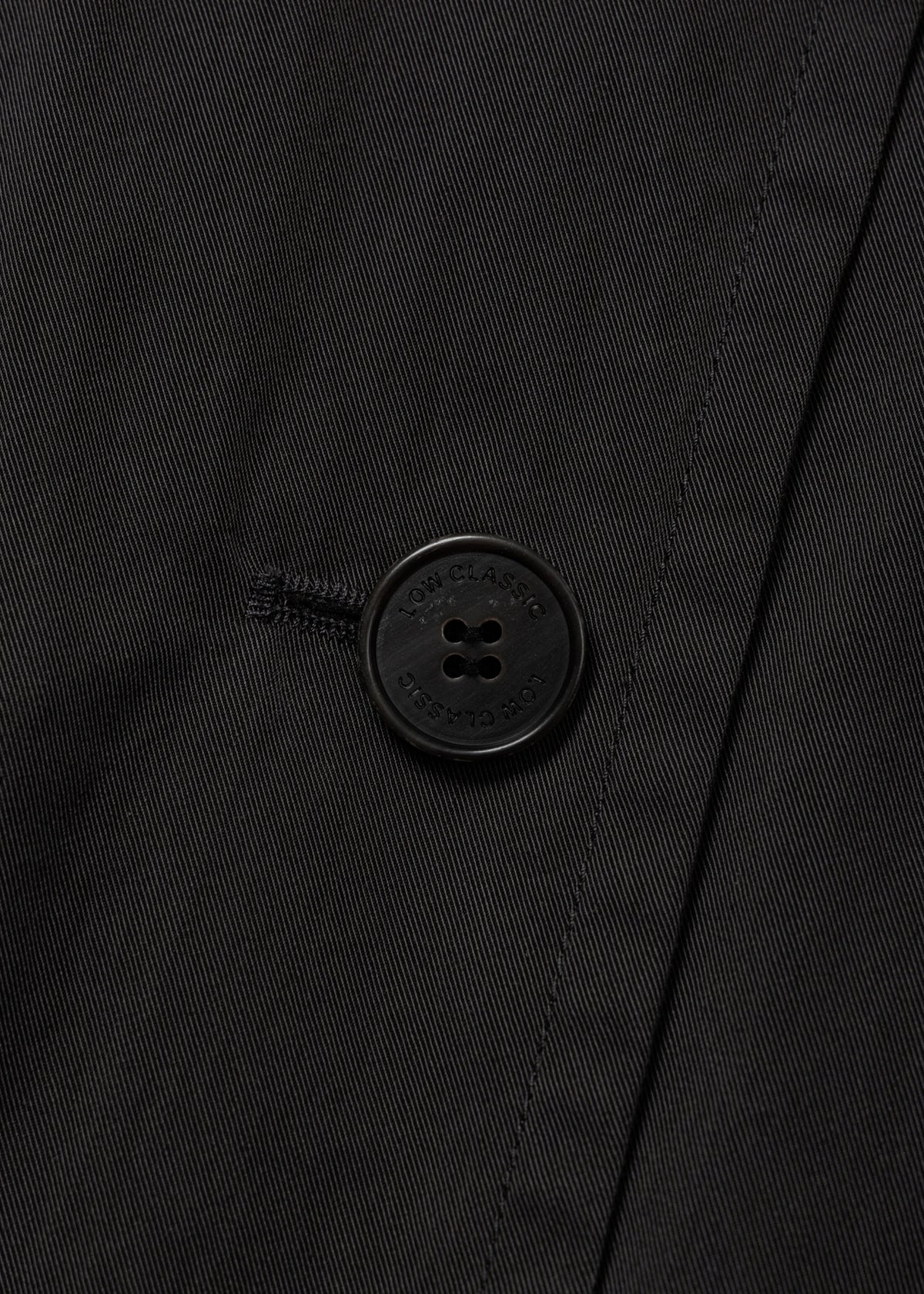 Cotton Draped Trench Coat