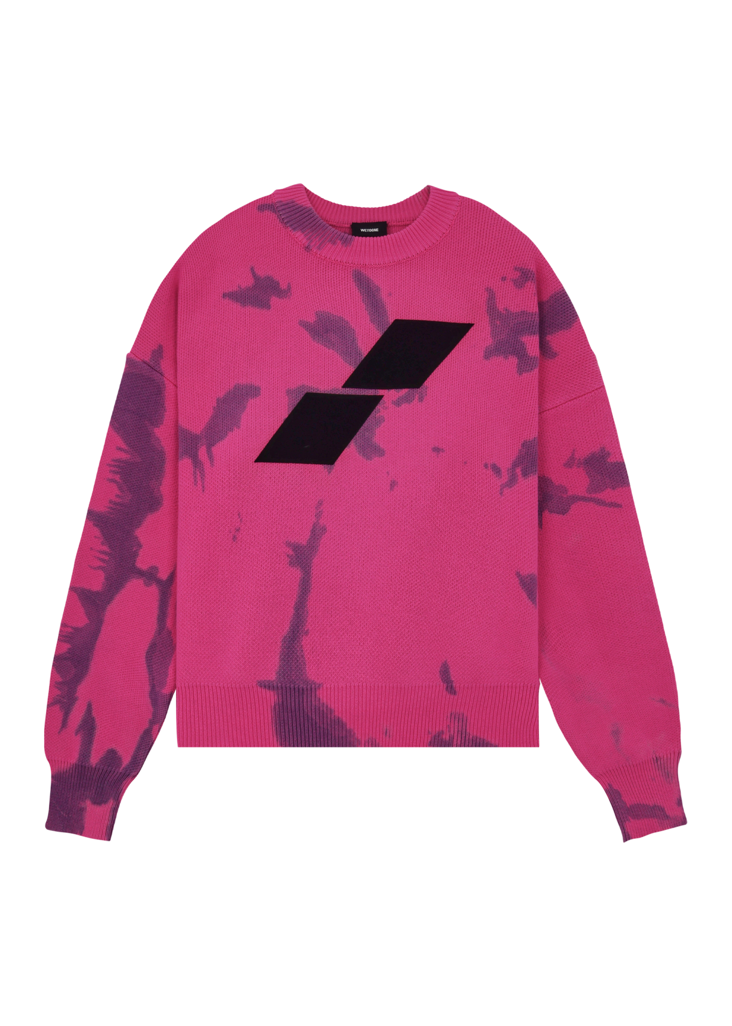 Flocked Tie-dye Sweater