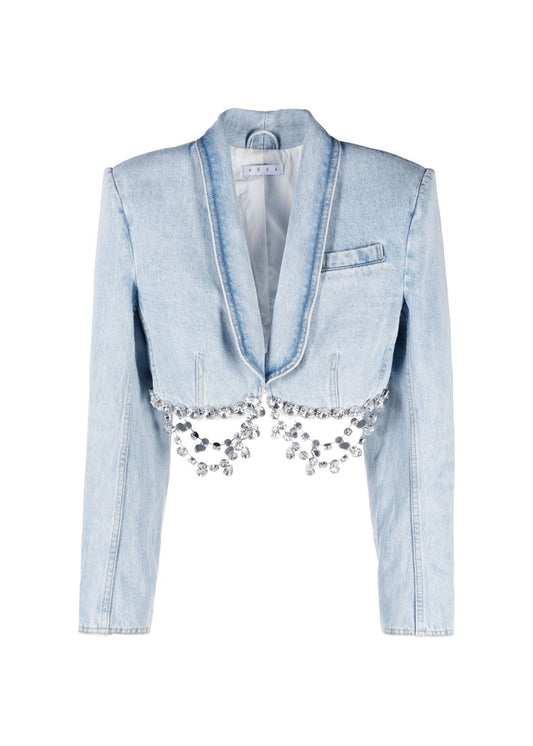 Draped Crystal DN Blazer - XS