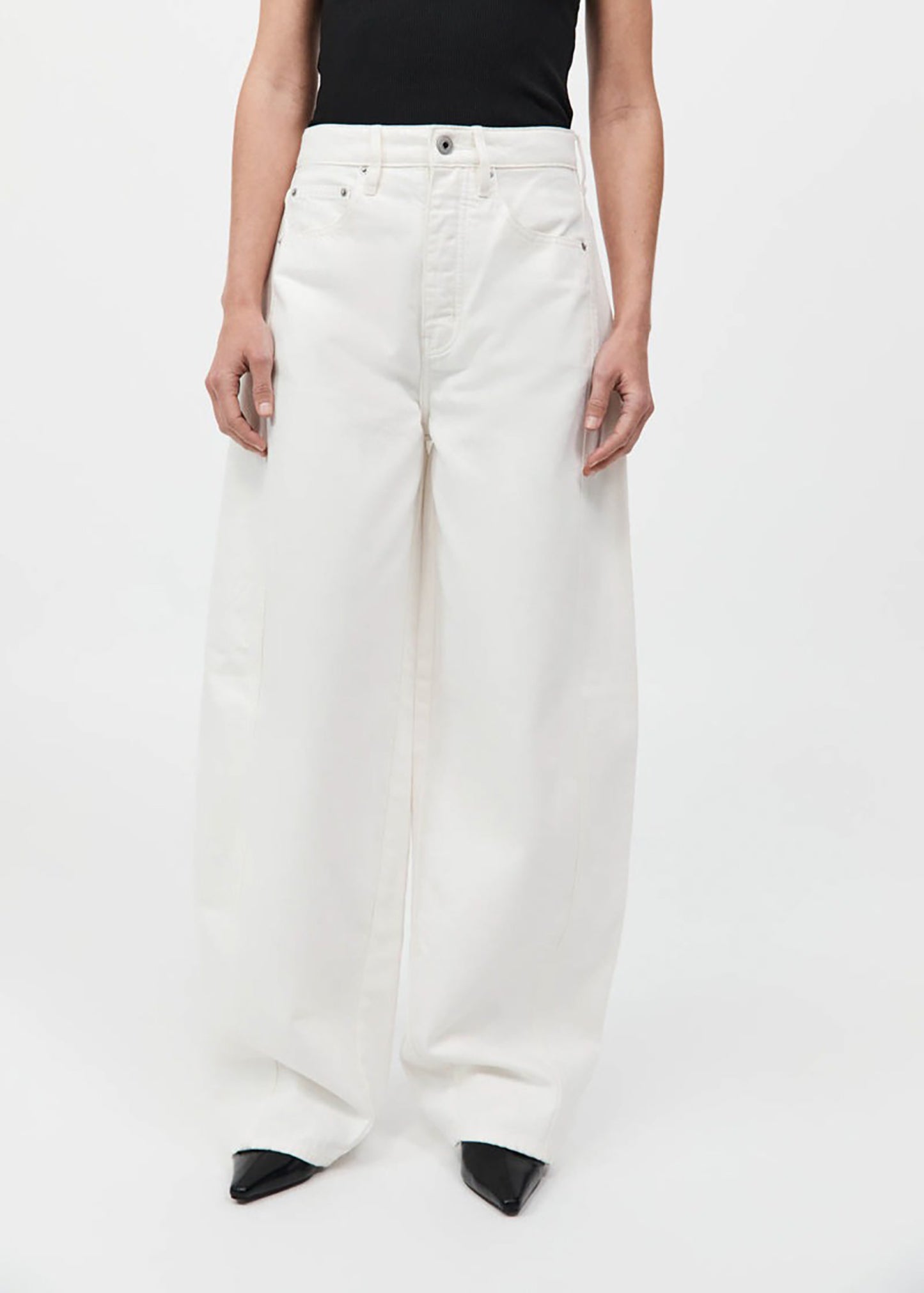 Mid Rise Balloon Jeans