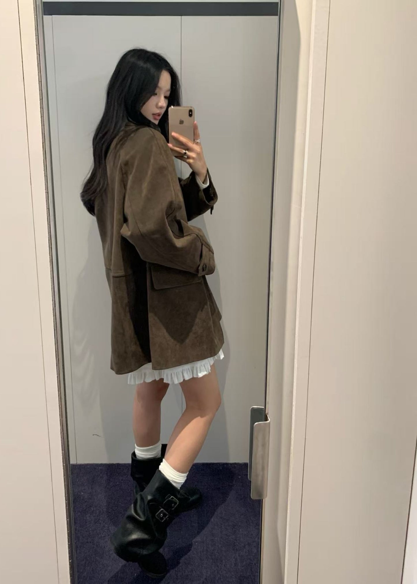 Lily Alter-suede Half Jacket