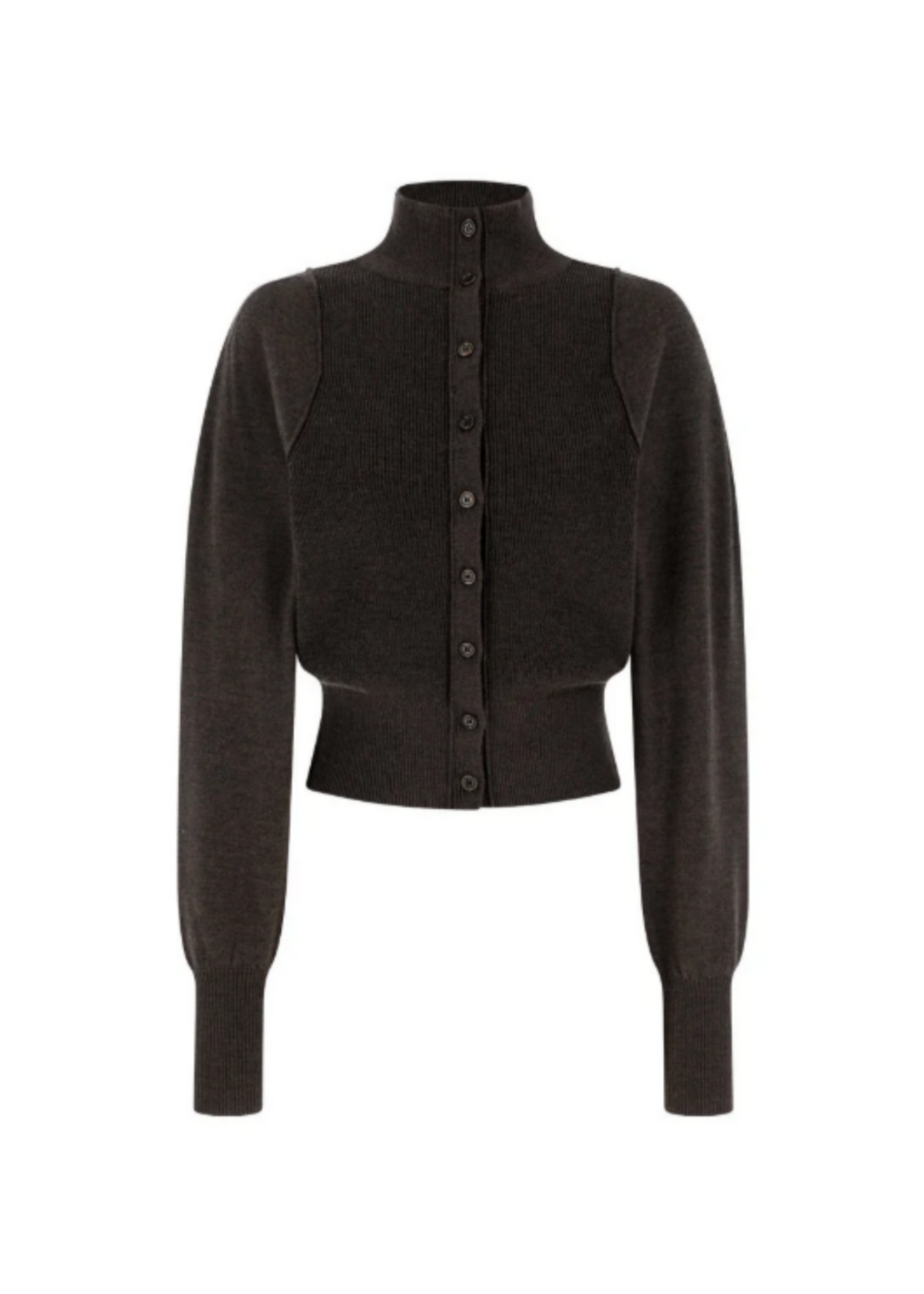 Blocking Button Up Cardigan