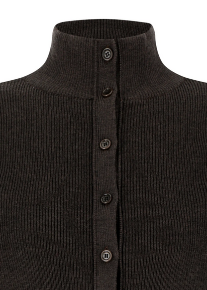 Blocking Button Up Cardigan