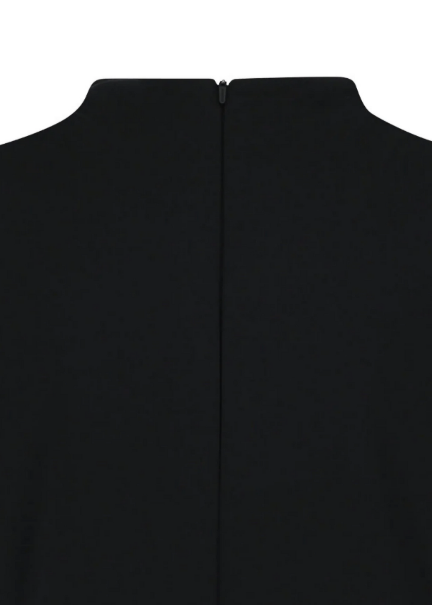 Taffeta Mock Neck Volume Dress