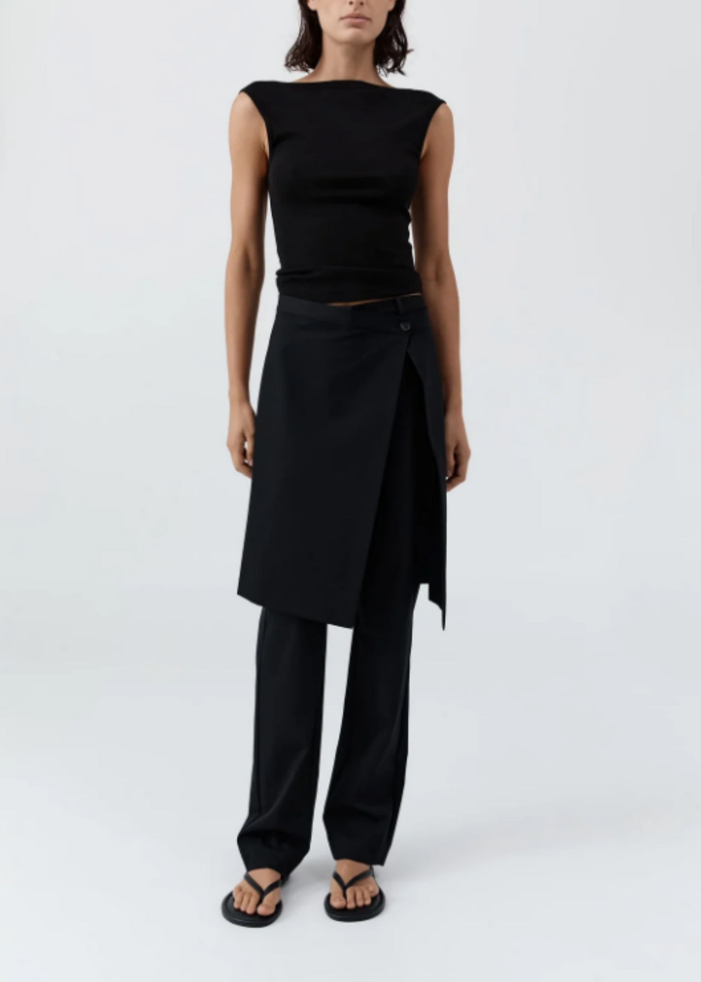 Wool Hybrid Skirt Pants