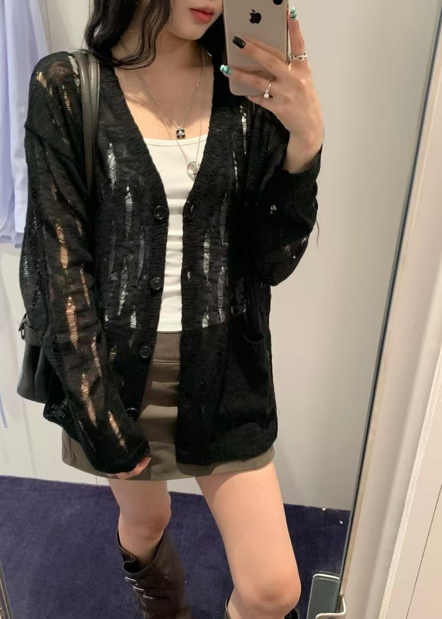 Distressed Cardigan