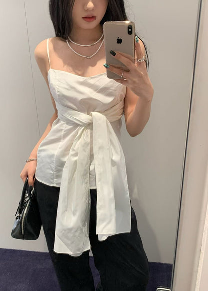Knotted Sleeveless Top