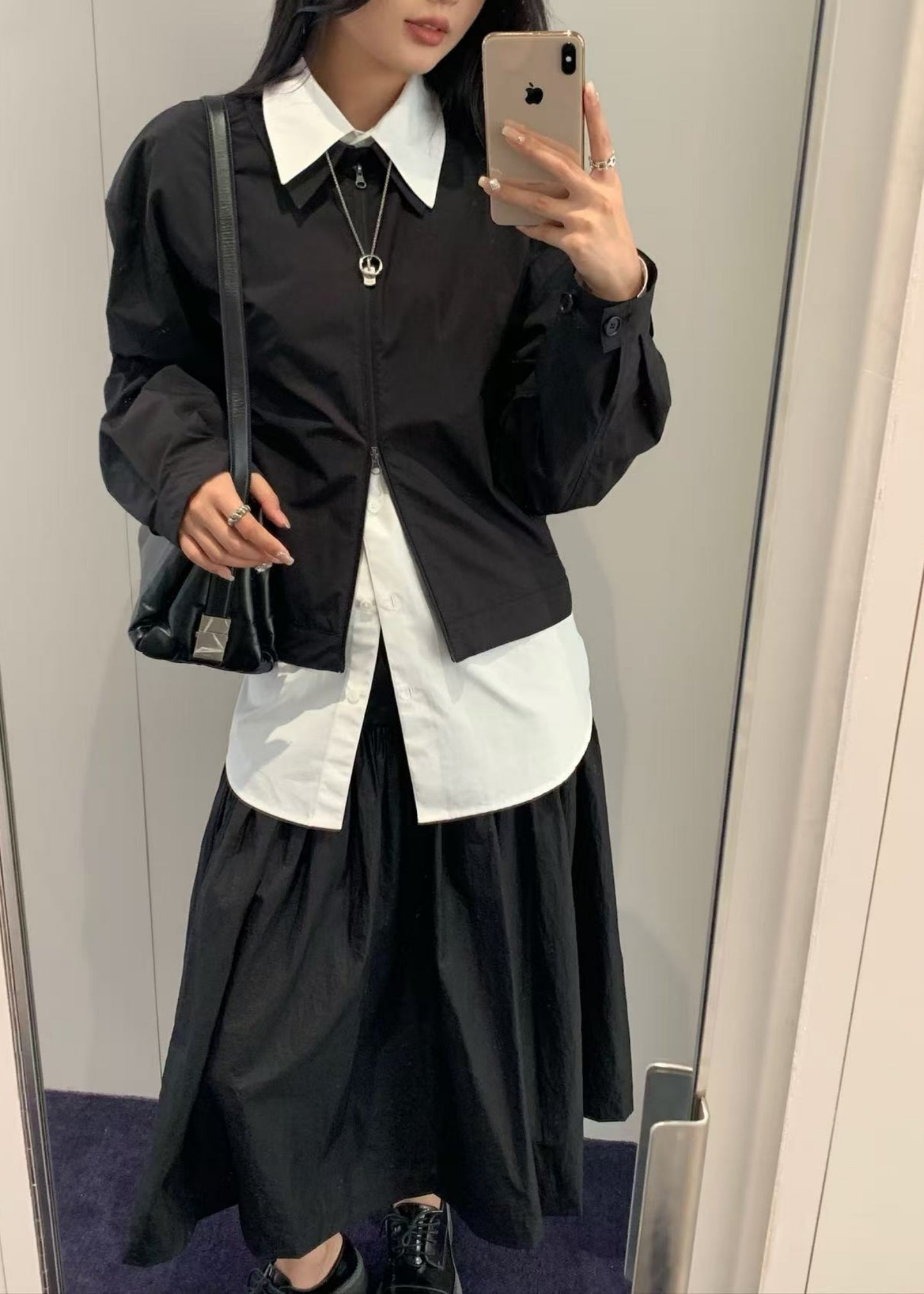 Cropped Zip-up Jumper