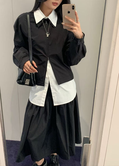 Cropped Zip-up Jumper
