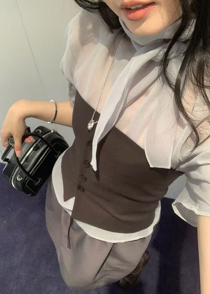 Button Up Bustier
