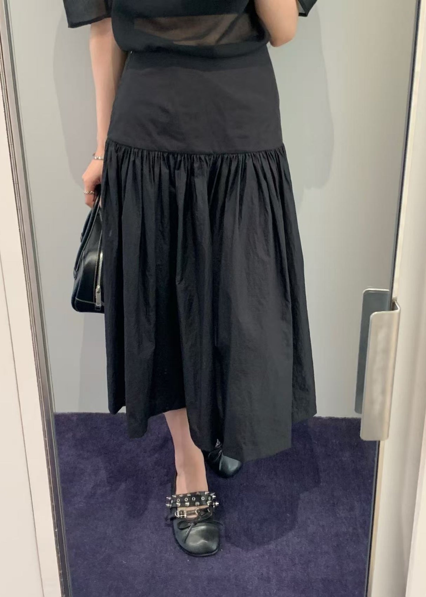 Shirring Culotte Pants