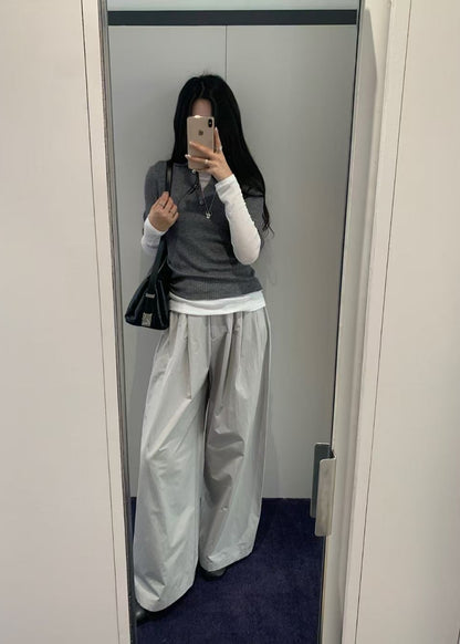 Three Tuck Banding Pants
