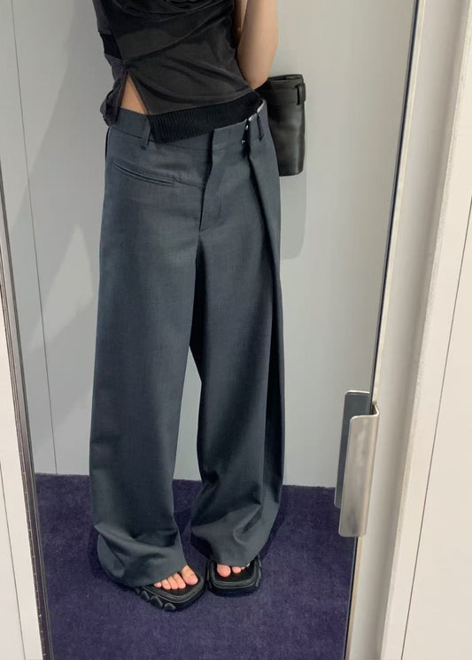 Wrap-over Waist Pants