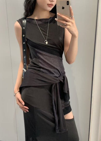Panel Cowl Back Top