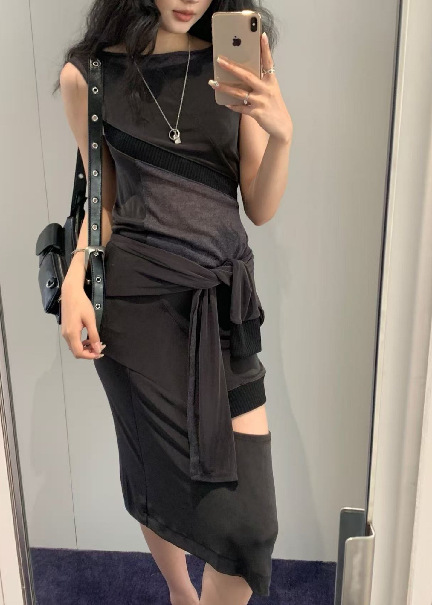 Panel Cutout Skirt